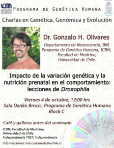 Invitación Seminario de Genética, Genómica y Evolución