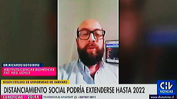 Reportaje Chilevisión Noticias; Dr. Ricardo Soto Rifo: Distanciamiento social