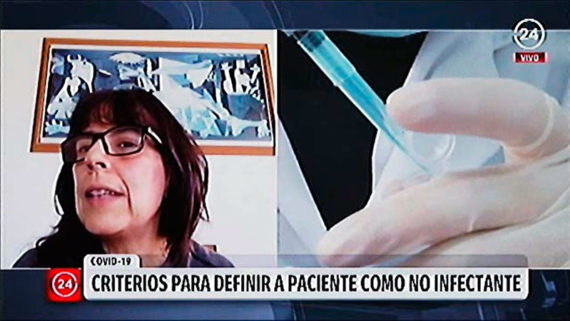 Video entrevista Dra. Mercedes López: criterios para definir a  un paciente no infectante