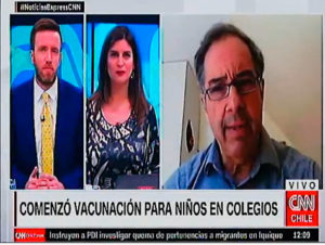 Inicio de vacunación en niños-CNN Chile-Dr. Miguel O’Ryan-ICBM