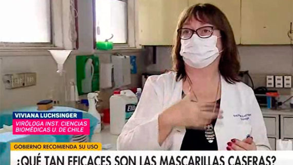 Reportaje Chilevisión , Dra. Vivian Luchsinger :uso correcto de mascarillas