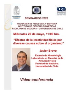 Seminario Fisiología 2020: “Efectos de la inactividad física por diversas causas sobre el organismo”