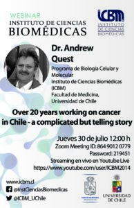 Webinar: : “Over 20 years working on cancer in Chile – a complicated but telling story”