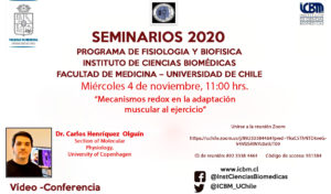 Seminario de Fisiología: “Mecanismos redox en la adaptación muscular al ejercicio ”