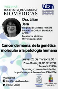 Webinar: Cáncer de mama: de la genética molecular a la patología humana