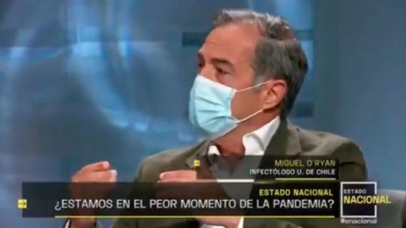 Incremento de cifras récord de contagios de Covid-19 en Chile-TVN-Dr. Miguel O’Ryan