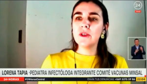 En junio podrían vacunarse adolescentes-TVN-Dra. Lorena Tapia-ICBM