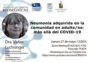 Webinar: Neumonía adquirida en la comunidad  en adulta/os:  más allá del COVID-19