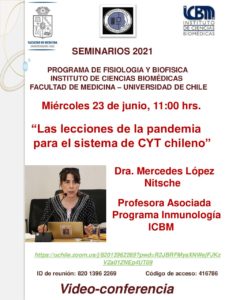 Seminario: “Las lecciones de la pandemia  para el sistema de CYT chileno”