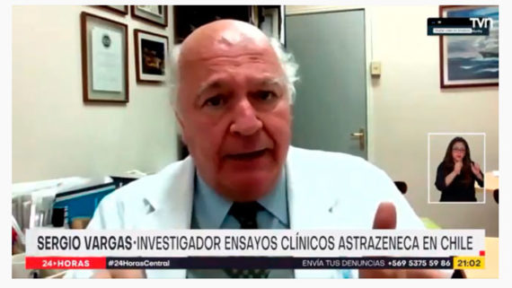 Suspensión de la vacunación con AstraZeneca en Chile-TVN-Dr. Sergio Vargas-ICBM