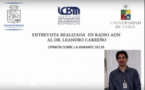 Entrevista al Dr. Leandro Carreño en radio ADN sobre la variante DELTA