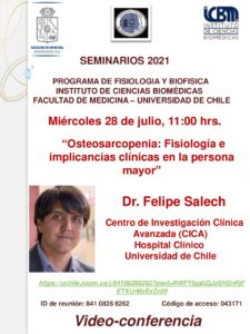 Seminario:    «Osteosarcopenia: Fisiología e implicancias clínicas en la persona mayor»