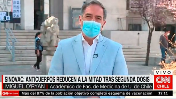 Comportamiento de anticuerpo tras segunda dosis de vacunación-CNN Chile-Dr. Miguel O’Ryan-ICBM
