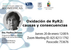 Webinar : “Oxidación de RyR2: causas y consecuencias»