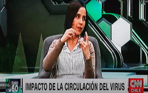 Entrevista a Dra. Mónica Acevedo en CNN Chile, sobre reconocimiento hecho por la revista Nature relacionado a la detección de anticuerpos neutralizantes.