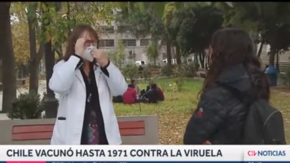 Entrevista a Dra. Vivian Luchsinger en noticiero central de CHV hablando sobre viruela del mono.