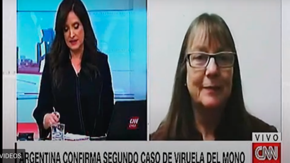 Entrevista a Dra. Vivian Luchsinger en CNN Chile sobre eventual llegada a Chile de la viruela del mono.