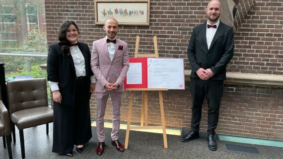 First-ever graduate of the University of Groningen-Universidad de Chile Joint Doctoral Program (JDP) in Biomedical Sciences: Arturo Elías Llumbet.