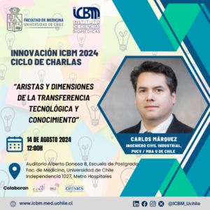 Innovación ICBM 2024 – Ciclo de Charlas – “Aristas y Dimensiones de la Transferencia Tecnológica y Conocimiento”