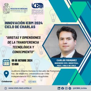 Innovación ICBM 2024 – Ciclo de Charlas – “Aristas y Dimensiones de la Transferencia Tecnológica y Conocimiento”