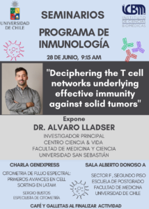 Seminario PROGRAMA DISCIPLINARIO DE INMUNOLOGÍA – 28 junio 2024 – Dr. Alvaro Lladser