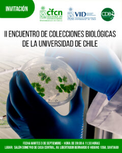 Invitación evento VID: II Encuentro de Colecciones Biológicas de la Universidad de Chile.