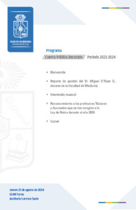 Cuenta Pública Decanato Período 2023-2024