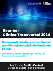 Reunión Clínica Transversal HCUCH: Nuevos antidiabéticos no insulínicos: desafíos de la terapia individualizada en DM2